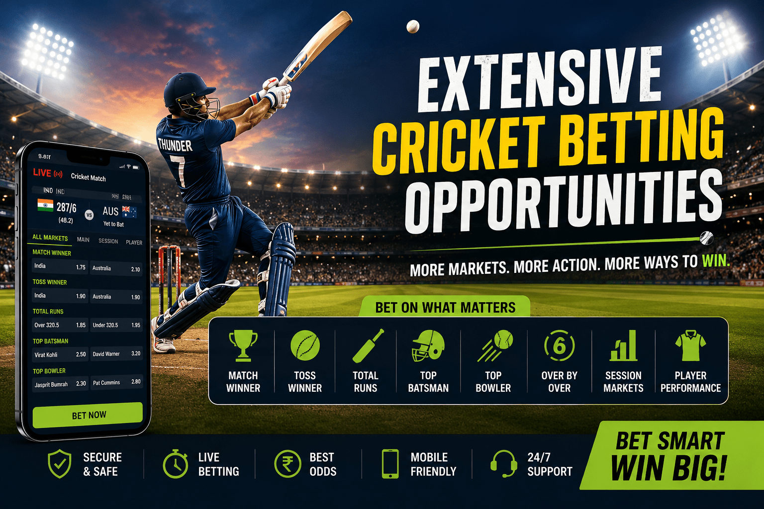 Extensive cricbet99 opportunities