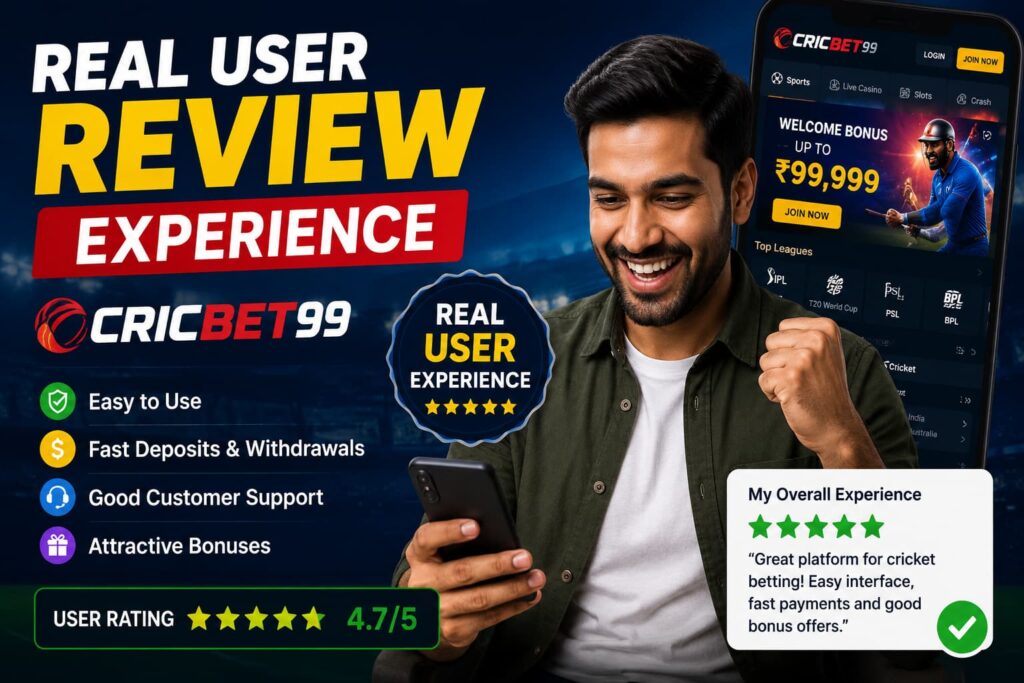 Real user review of Cricbet99 platform experience and betting features