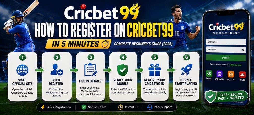 Cricbet99 in 5minutes