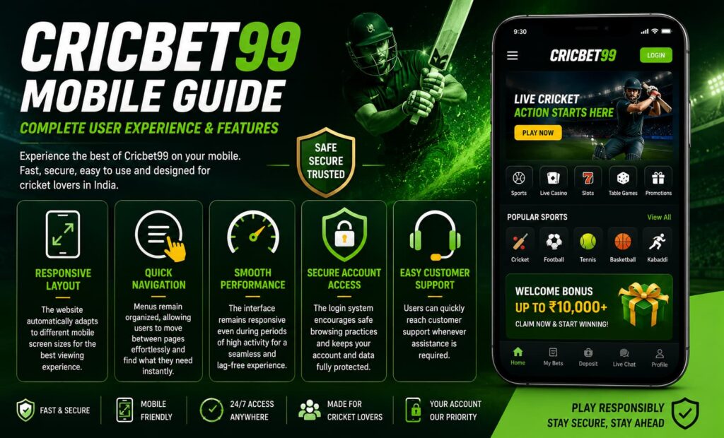 Cricbet99 app features