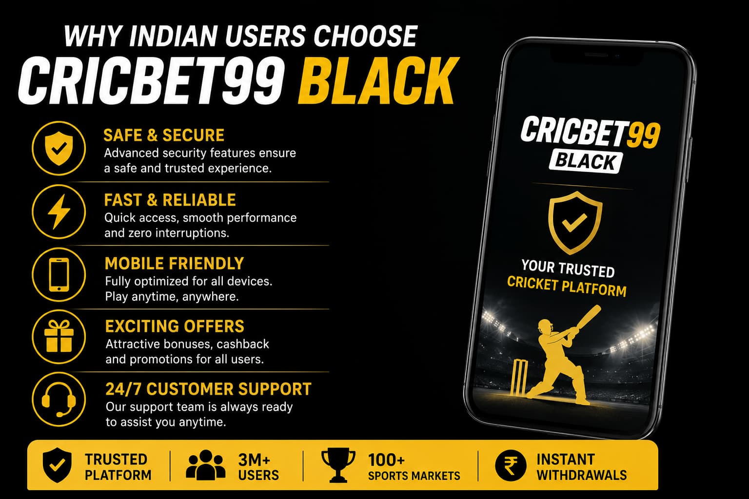 Cricbet99 black overview