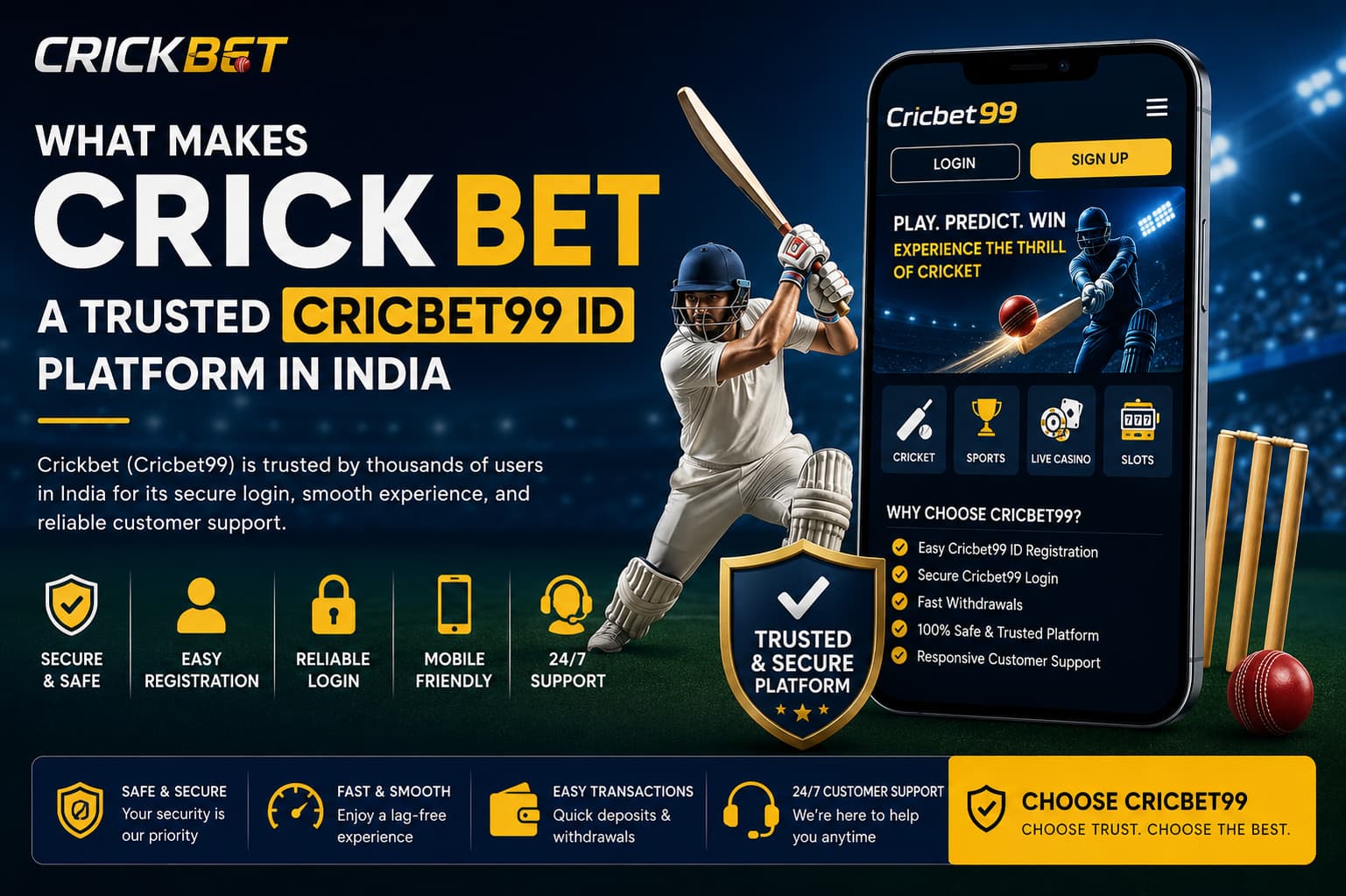 What Makes Crickbet a Trusted Cricbet99 ID Platform in India