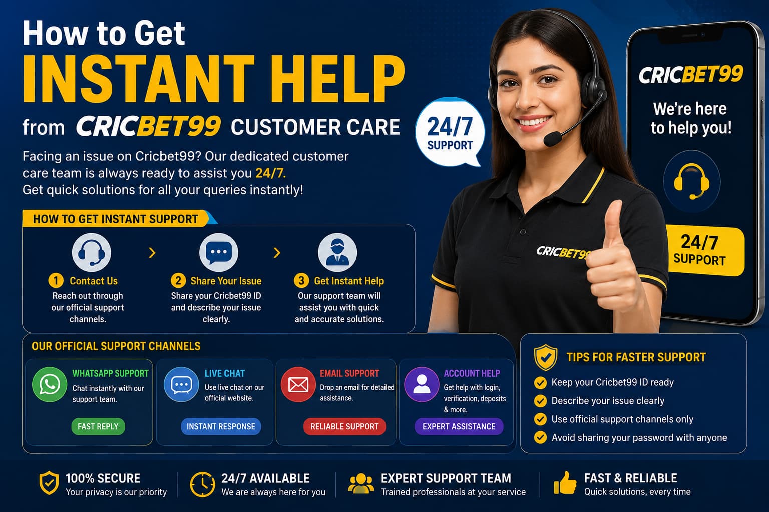Cricbet99 Customer Care