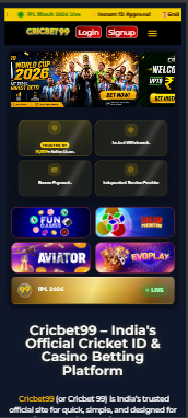 Cricbet99 App features and mobile betting interface