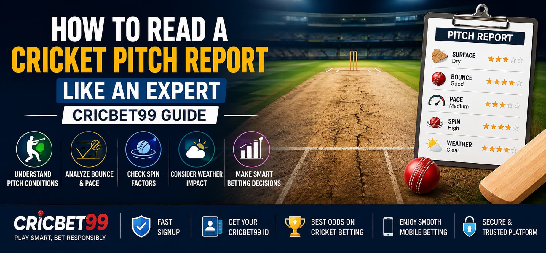 Cricbet99 Pitch report