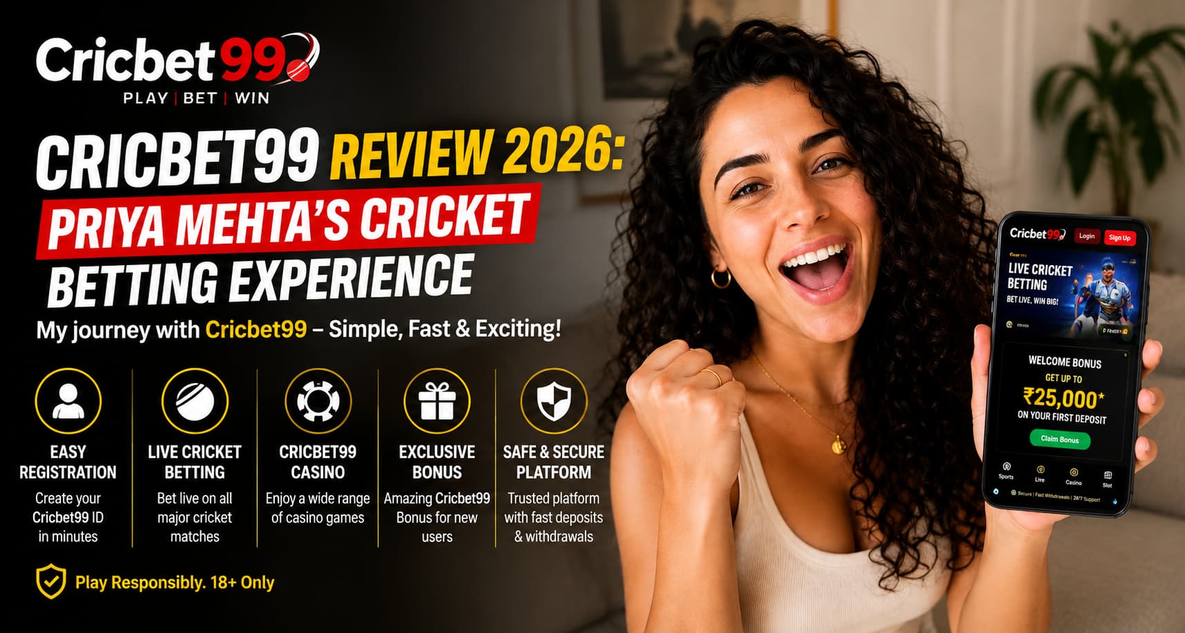 Cricbet99 Review 2026 Priya Mehta’s Cricket Betting Experience