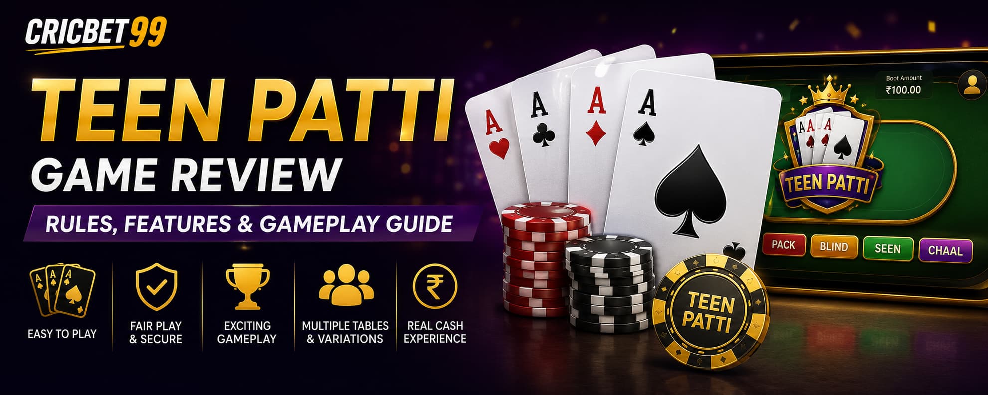 Cricbet99 Teen patti review