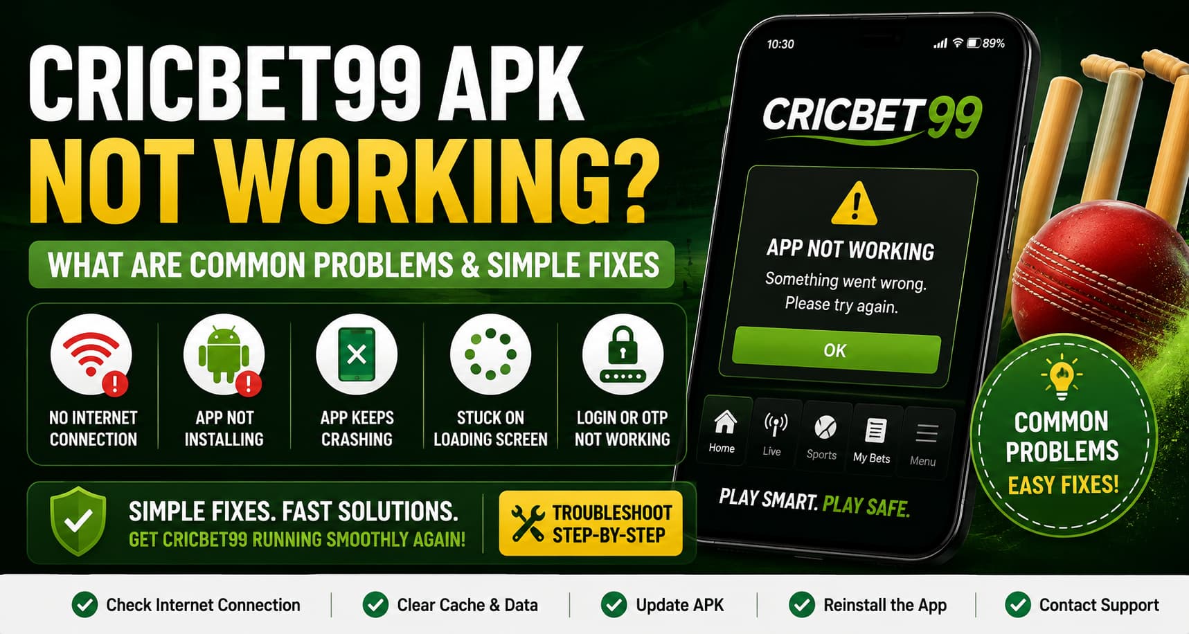 cricbet99 app not working