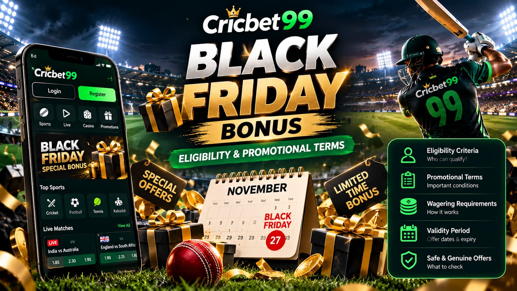 Black Friday Cricket Bonus Guide