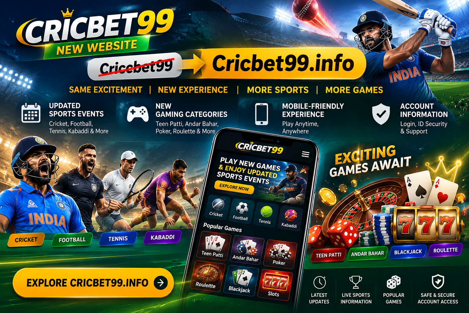 Cricbet99 Sports and Gaming Experience