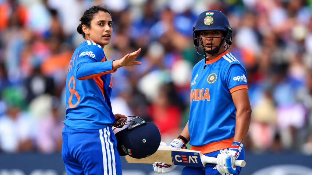 Indian Women Cricketers on the Pitch