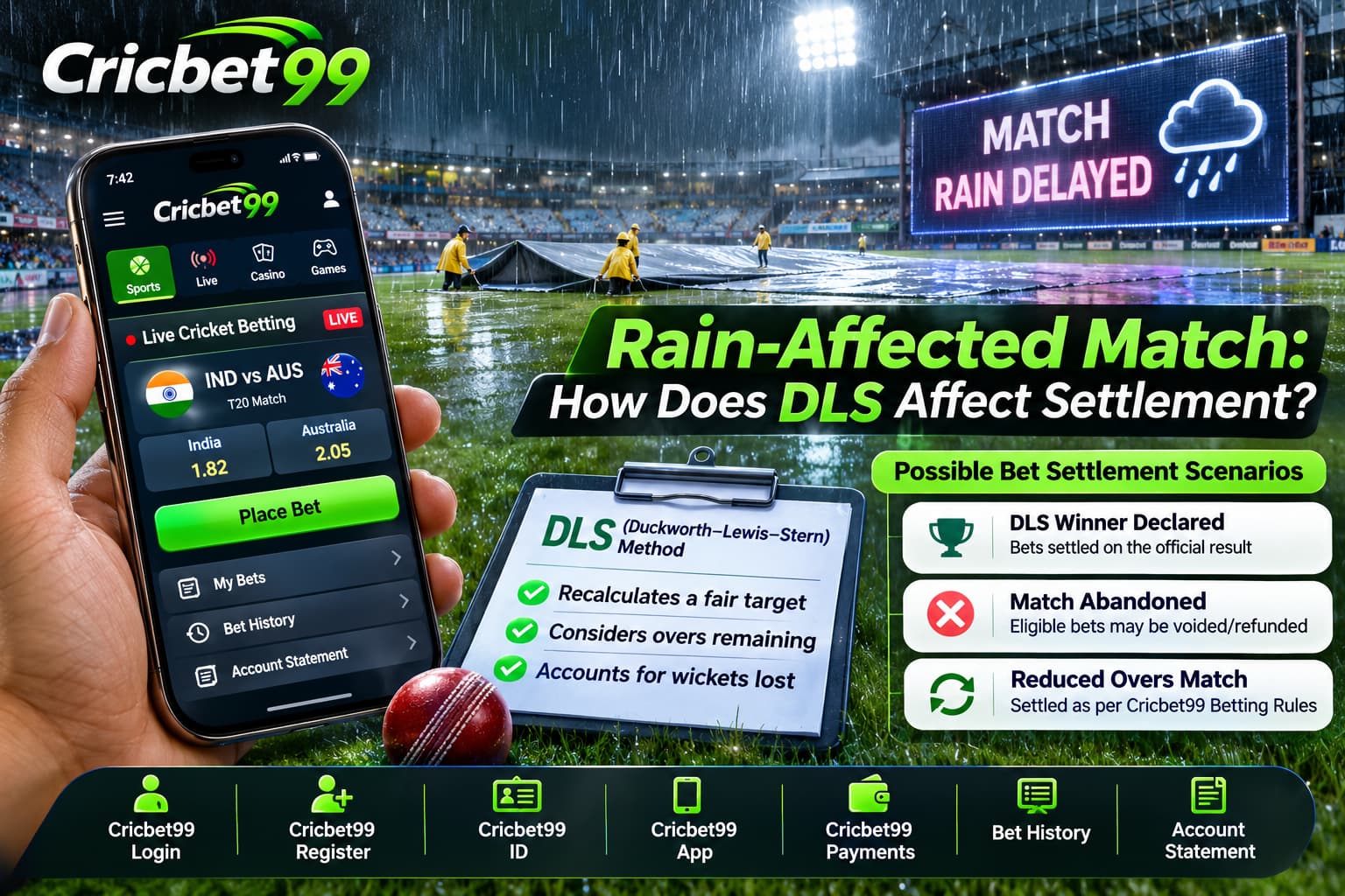 Rain-Delayed Cricket Betting DLS Guide